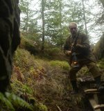 Hans Humpelnman jde do souboje s Marcebilou. Filmová rekonstrukce z Filmu Dobyvatelé ztracených štol.
