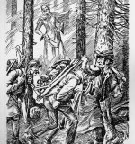 Dobové vyobrazení Marcebily z roku 1875 - obraz od Gustava Zindela